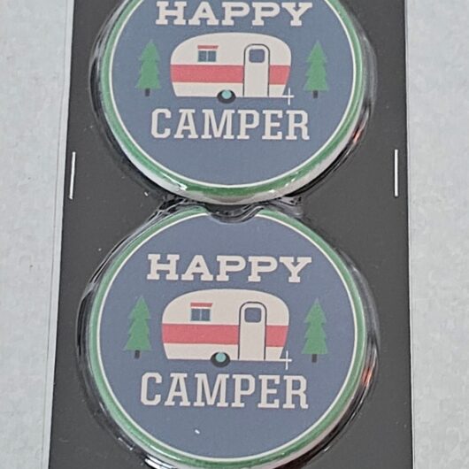 happy camper coasters
