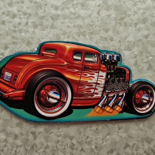 orange hot rod magnet