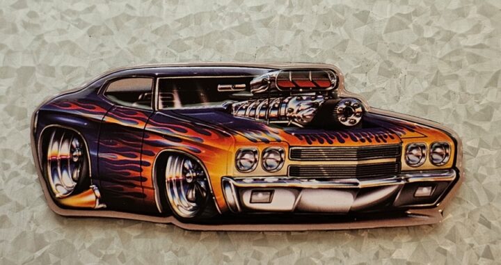 purple hot rod magnet