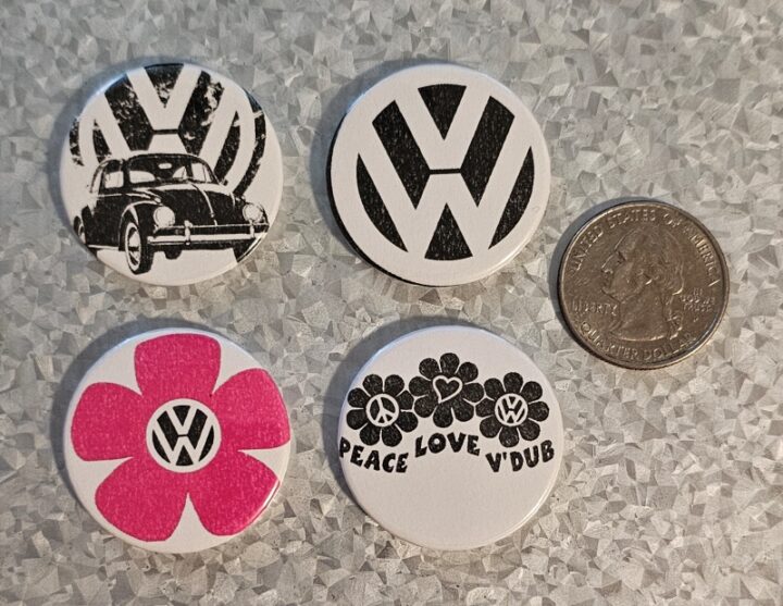 assorted vw magnets