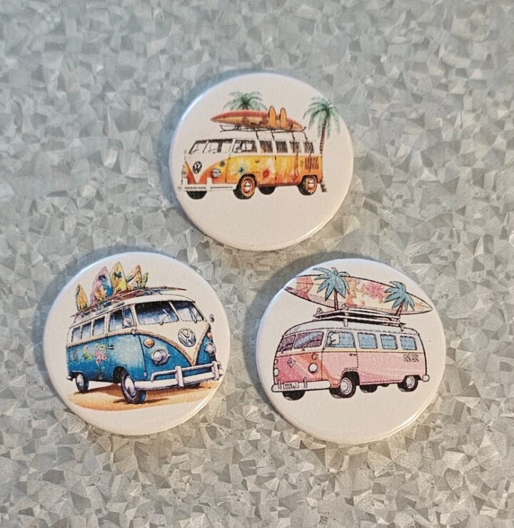 vw bus magnet set